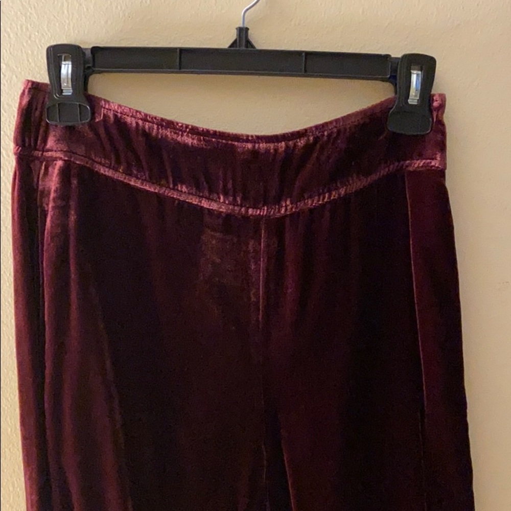 MADEWELL velvet wide leg pants